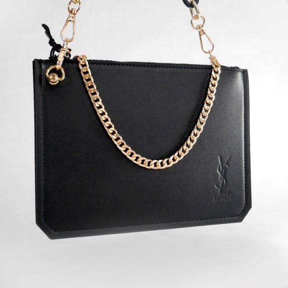 Yves Saint Laurent Crossbody Bag Pouch Clutch Envelope NEW YSL - Picture 6 of 9